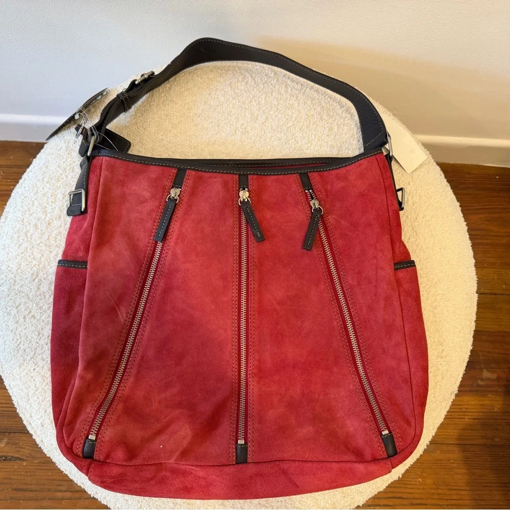 Jones New York red suede